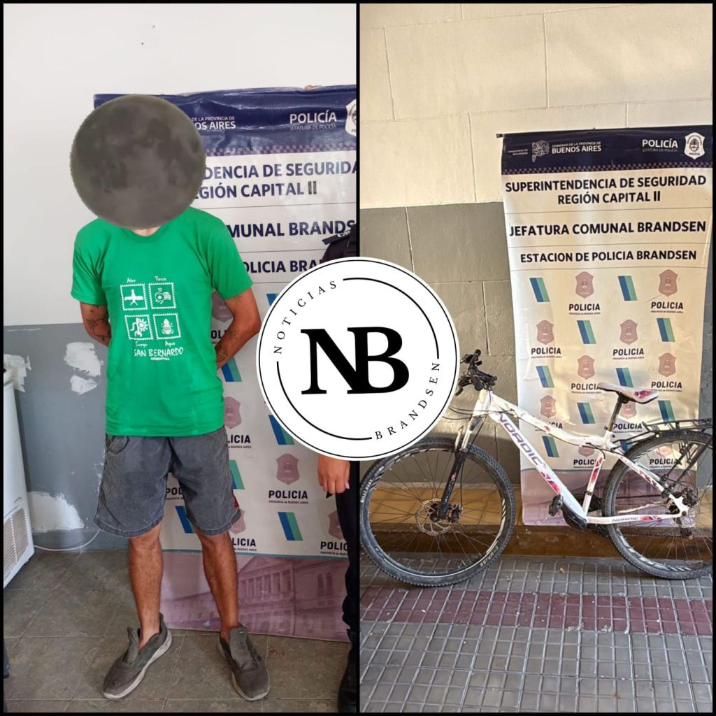 ROBÓ UNA BICICLETA Y LO ATRAPARON A POCAS&nbsp;CUADRAS