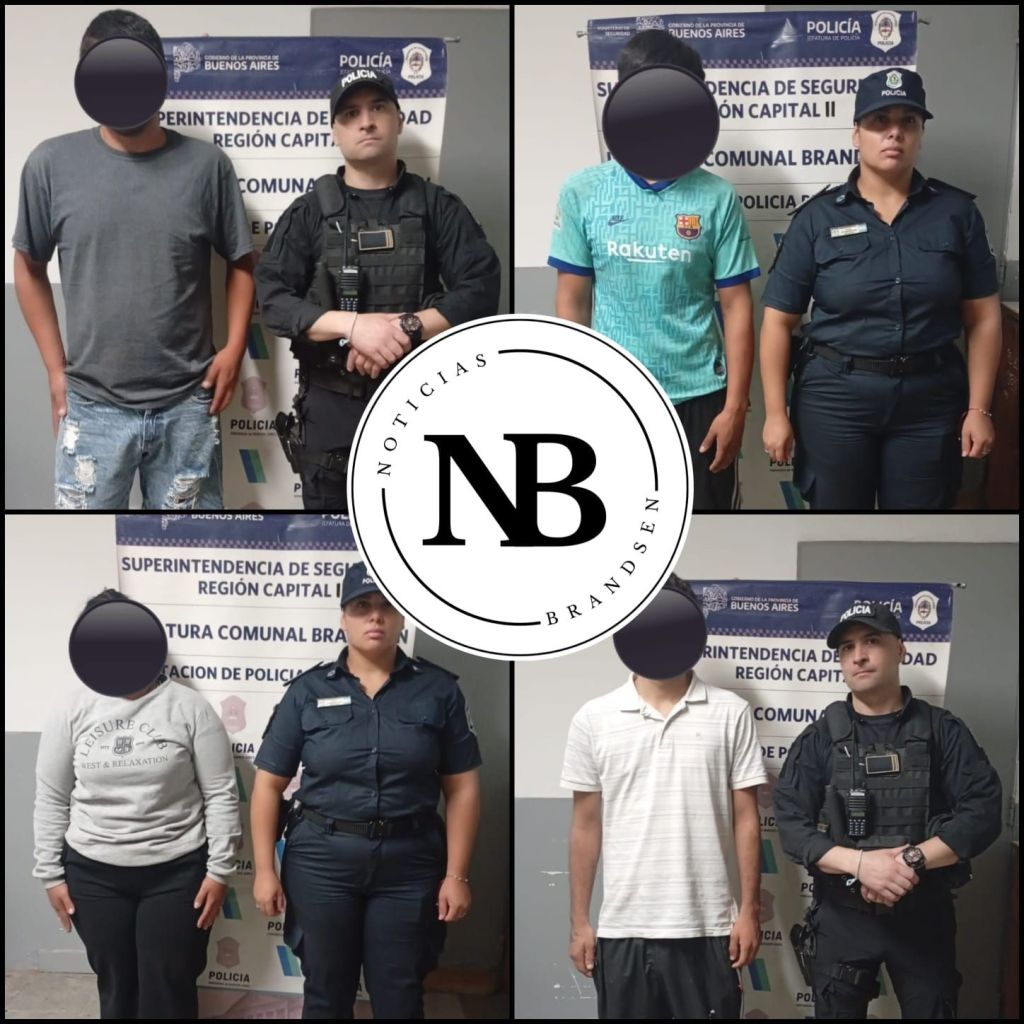 LOS CUATRO APREHENDIDOS POR DISTURBIOS EN LA PLAZA