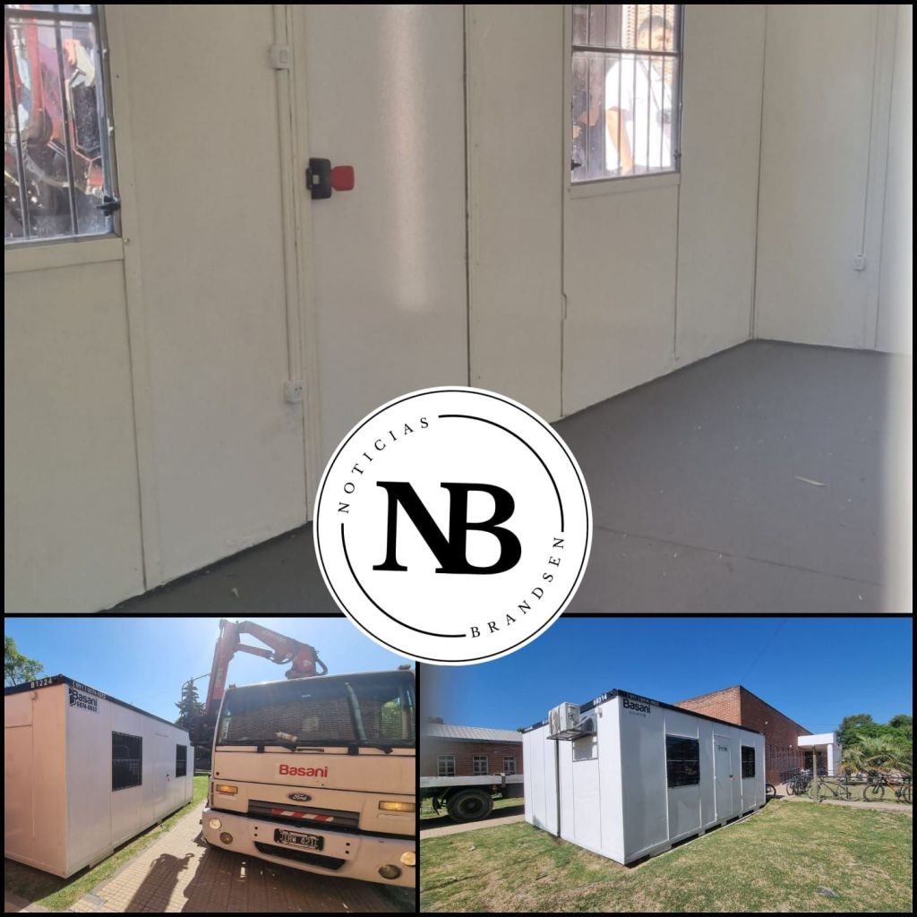 NUEVOS ESPACIOS PARA LA ESCUELA TÉCNICA: LLEGÓ UN AULA MODULAR PARA AMPLIAR LA CAPACIDAD&nbsp;EDILICIA