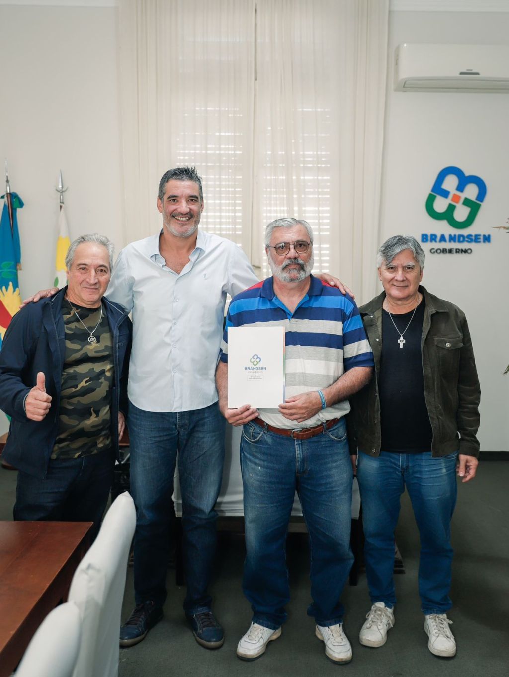 EL INTENDENTE RECIBIÓ A LOS EX COMBATIENTES DE&nbsp;MALVINAS