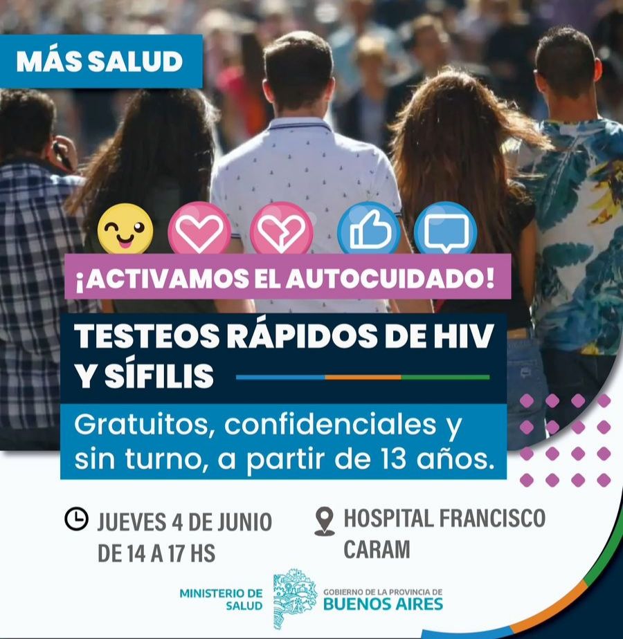 PRIMERA JORNADA DE TESTEOS RÁPIDOS EN EL HOSPITAL MUNICIPAL FRANCISCO CARAM