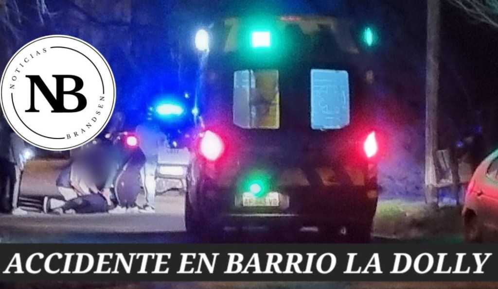 SE LE CRUZÓ UN PERRO Y CAYÓ DE LA MOTO: FUE TRASLADADA AL HOSPITAL