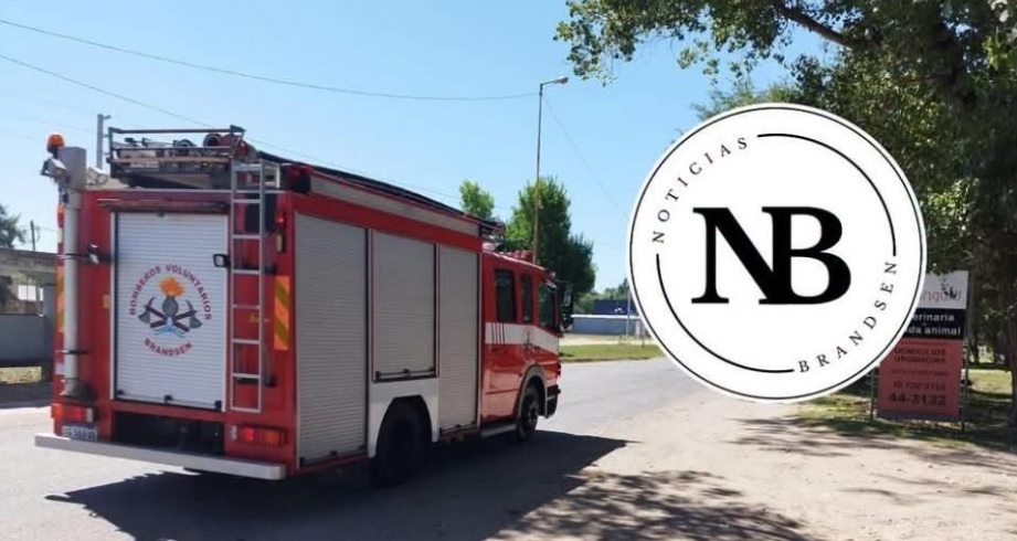 BOMBEROS DE BRANDSEN TRABAJARON EN UN INCENDIO DE VEHÍCULO EN RUTA&nbsp;215