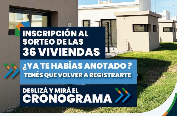 INSCRIPCIÓN AL SORTEO DE LAS 36&nbsp;VIVIENDAS