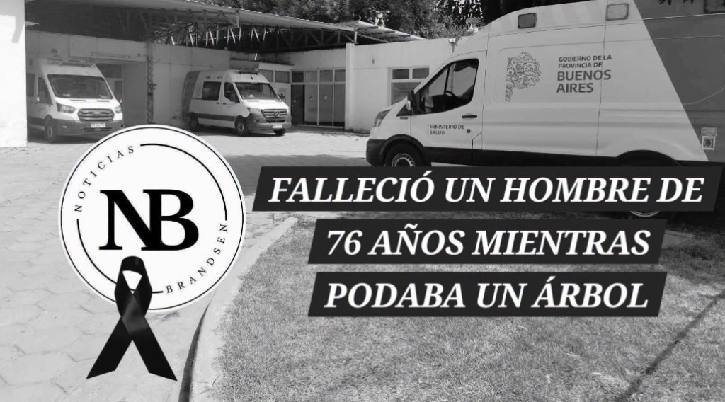 FALLECIÓ UN HOMBRE QUE PODABA UN ÁRBOL EN BARRIO LA DOLLY 2