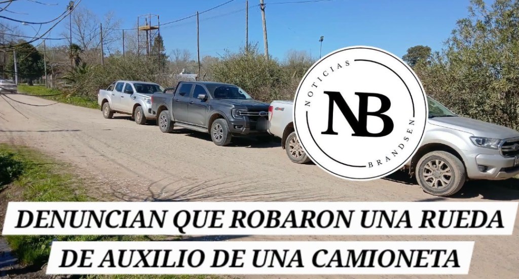 DENUNCIAN QUE ROBARON UNA RUEDA DE AUXILIO DE UNA CAMIONETA Y&nbsp;HUYERON