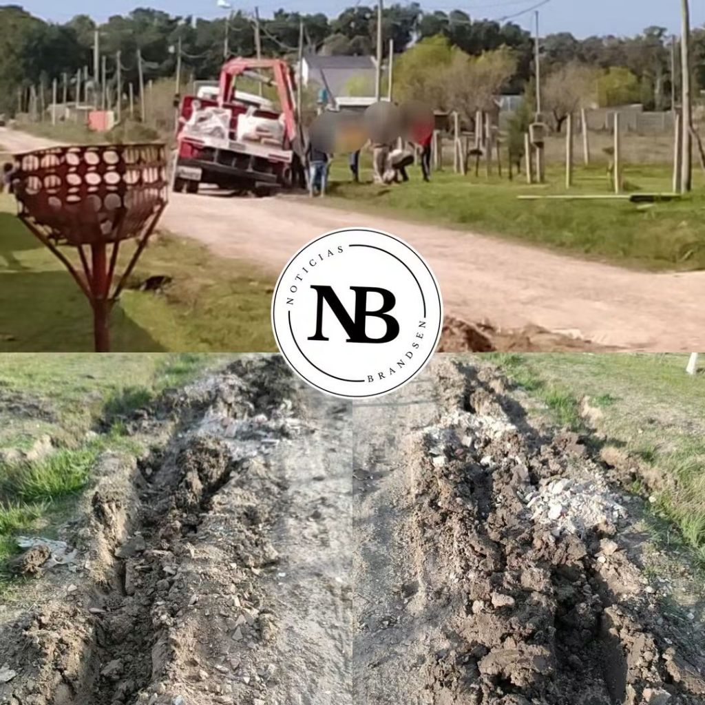UN CAMIÓN QUEDÓ ENCAJADO Y ROMPIÓ UNA CALLE EN BARRIO LA&nbsp;PARADA