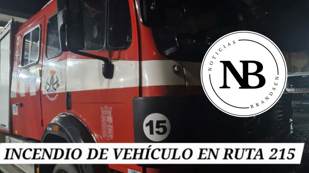 INCENDIO DE VEHÍCULO EN RUTA 215