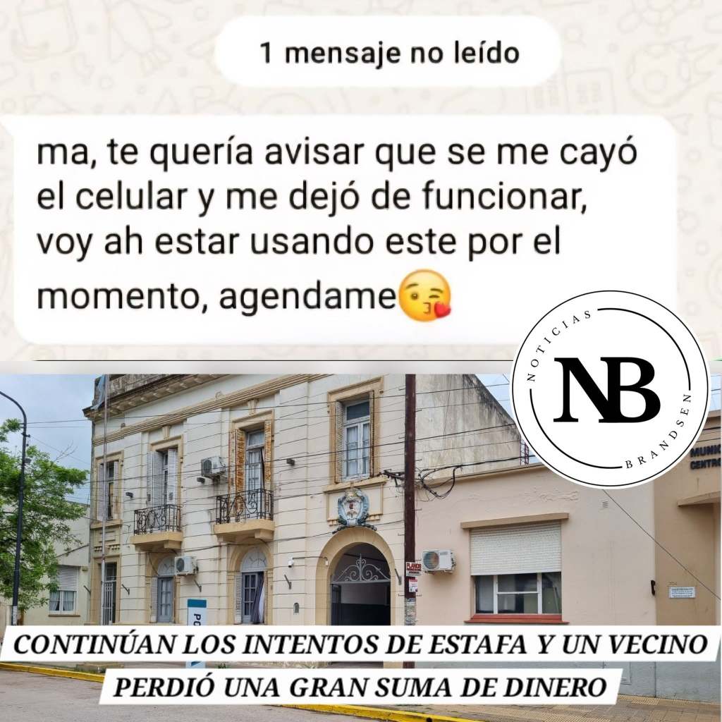 CONTINÚAN LOS INTENTOS DE ESTAFAS VÍA TELEFÓNICA Y UN VECINO PERDIÓ UNA GRAN CANTIDAD DE&nbsp;DINERO.