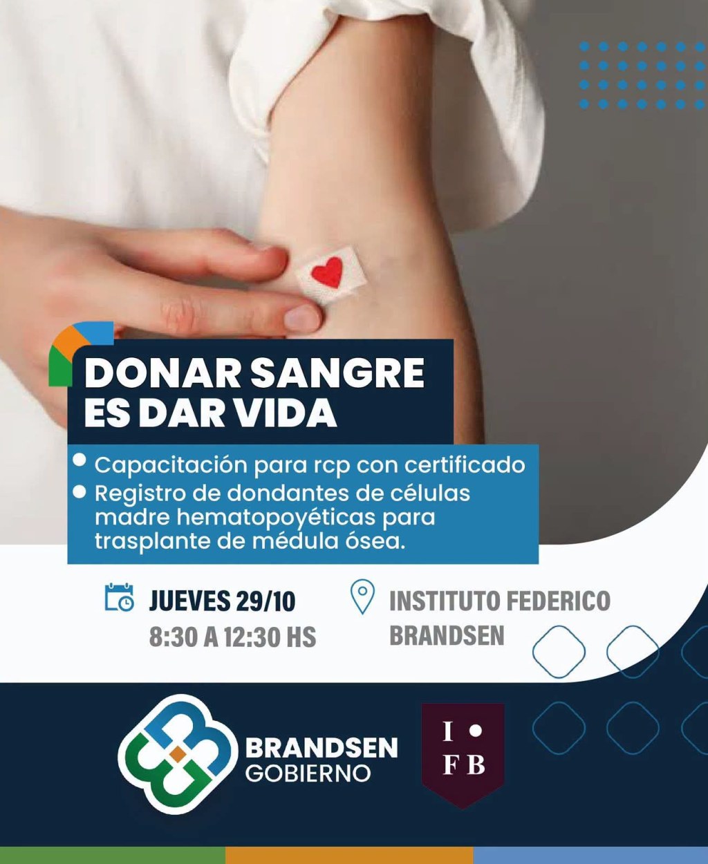 NUEVA JORNADA DE DONACIÓN DE SANGRE EN BRANDSEN
